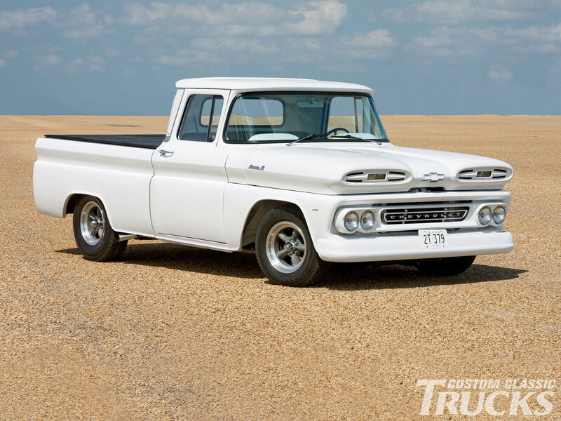 White Classic Pickup Truck — Serene, Afternoon