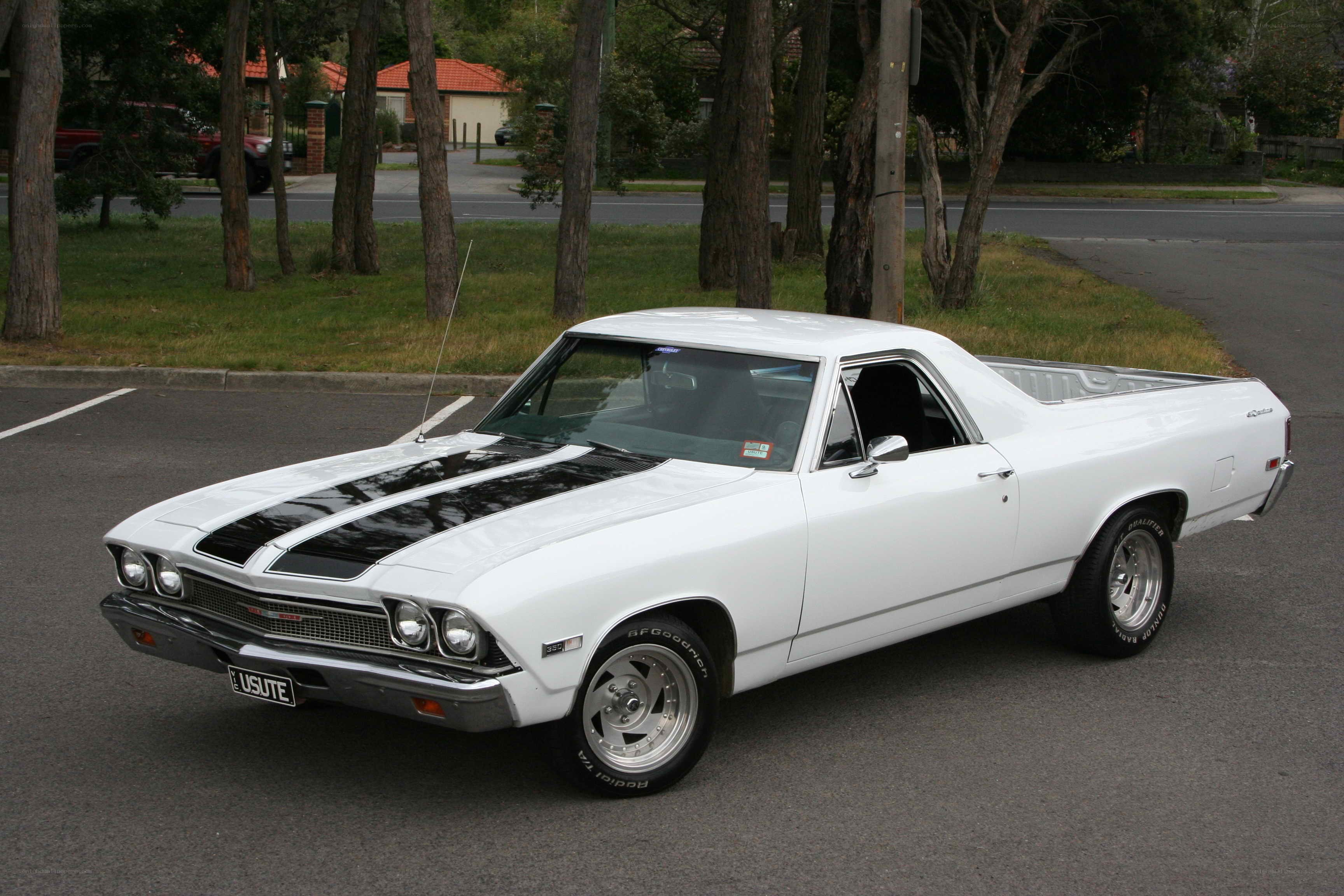 White classic pickup truck