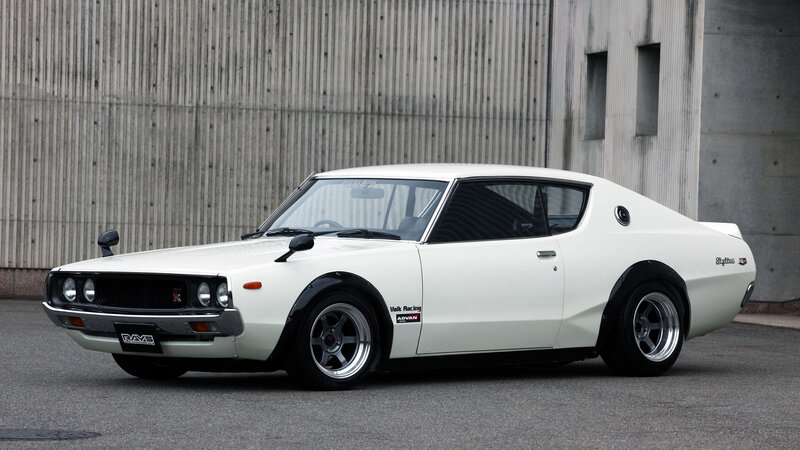 White classic sports car