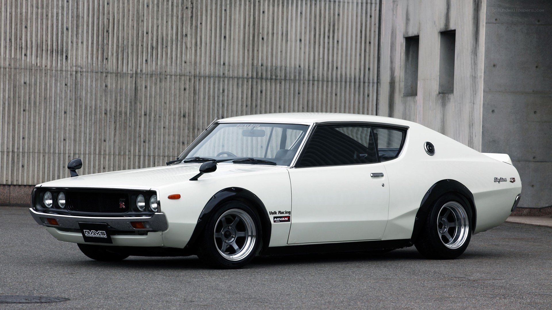 White classic sports car