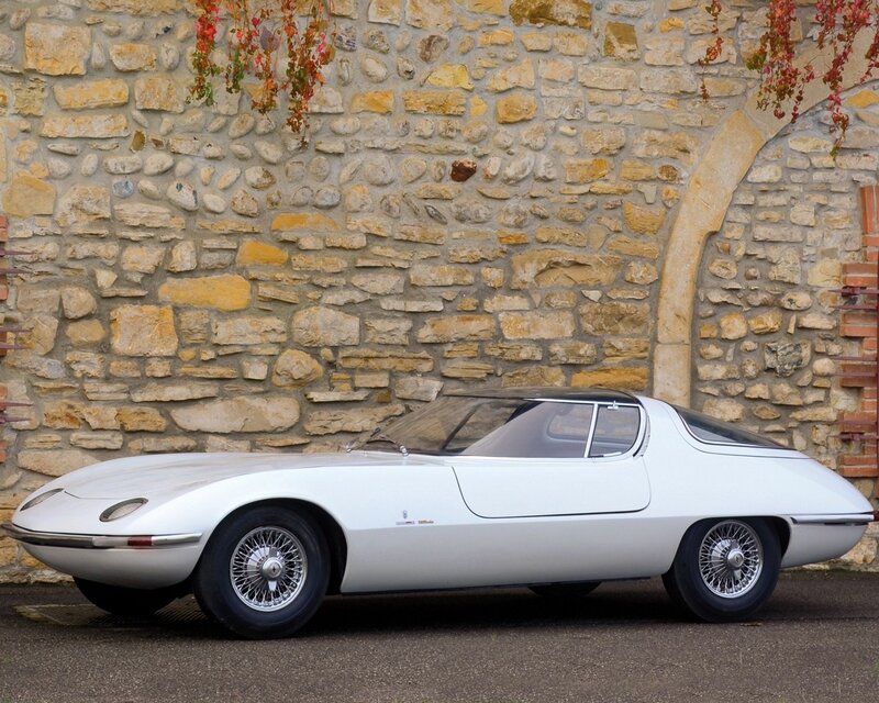 White classic sports car