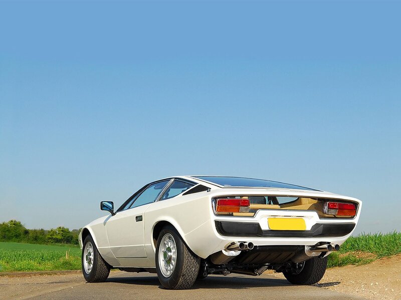 White classic sports car