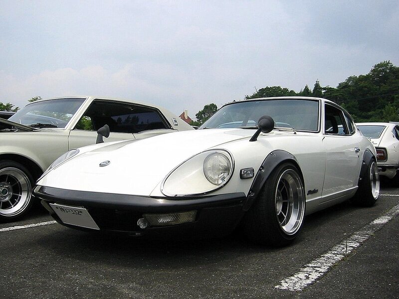 White classic sports car