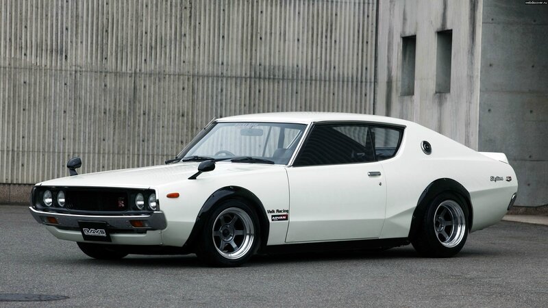 white classic sports car