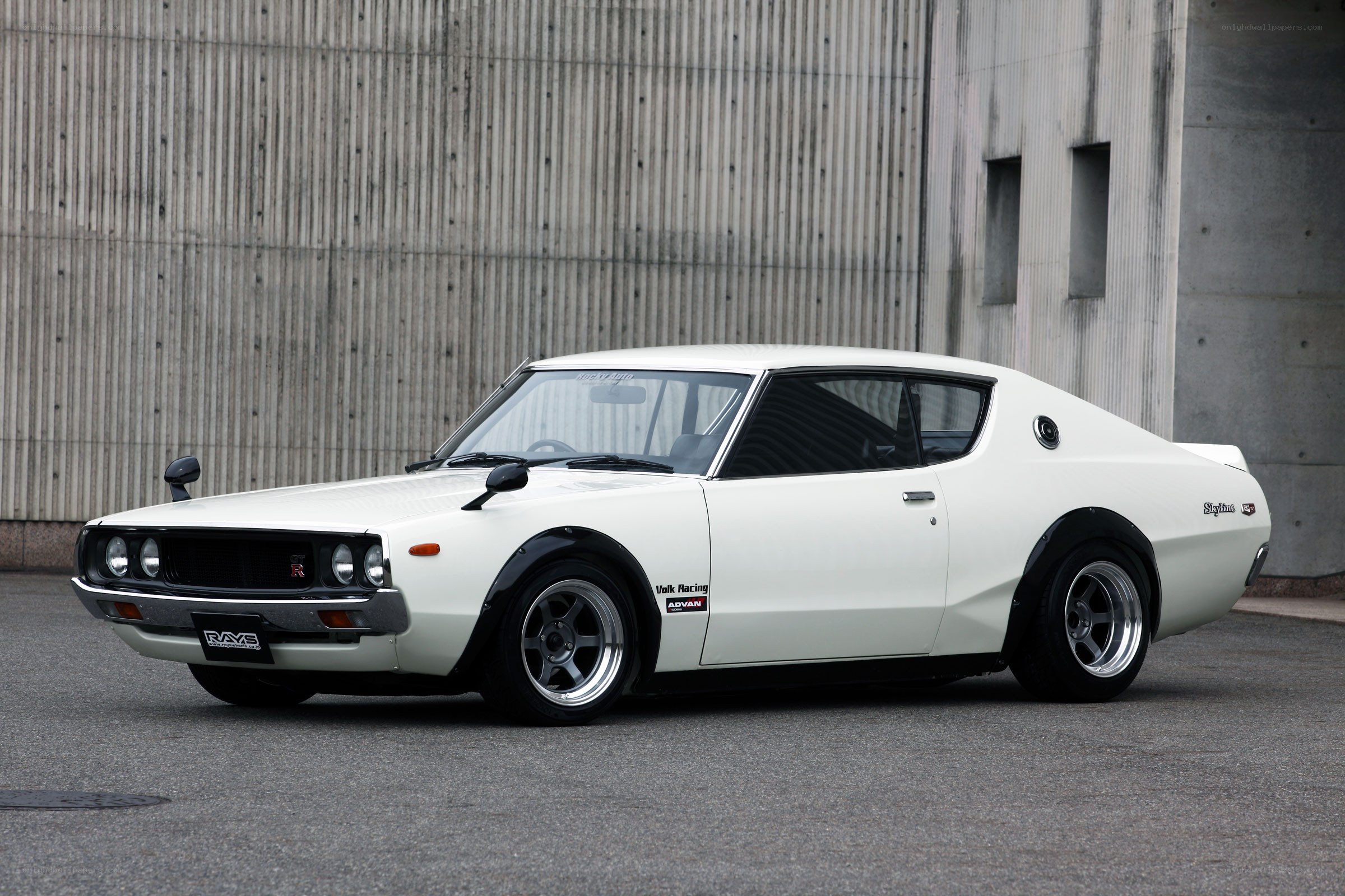 white classic sports car