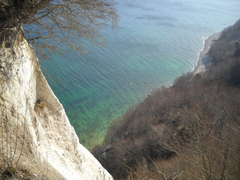 White Cliff Overlooking Sea