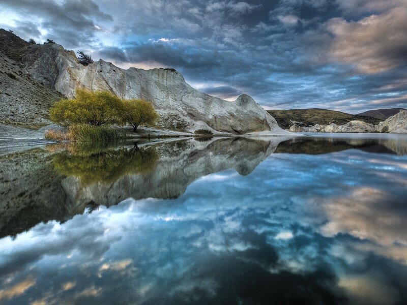 White Cliffs and Lake