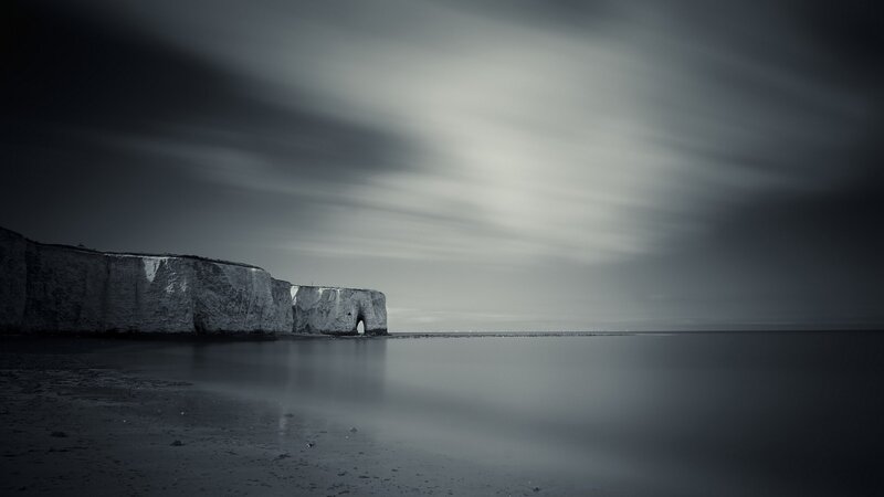 White Cliffs at Coast — Gray