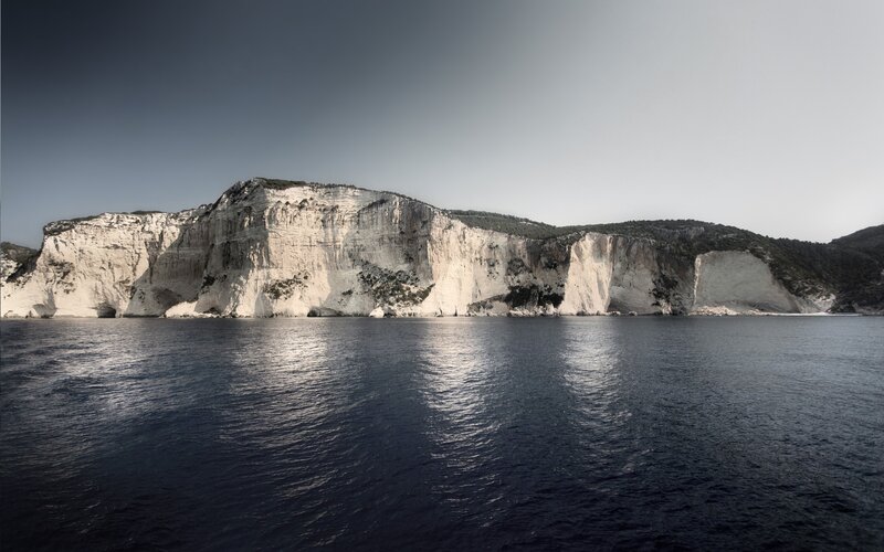White Cliffs by Sea — Blue, Dramatic