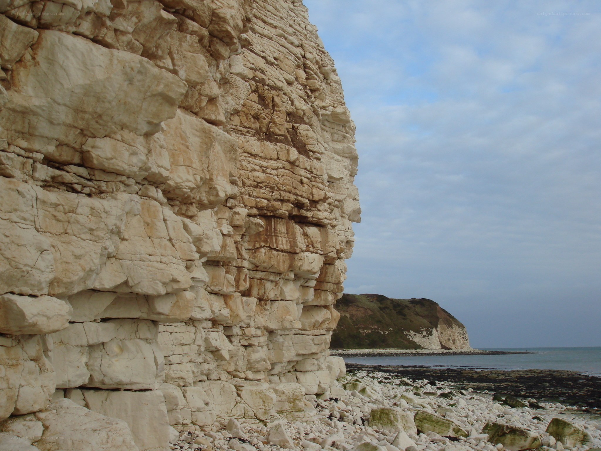 White cliffs by the sea