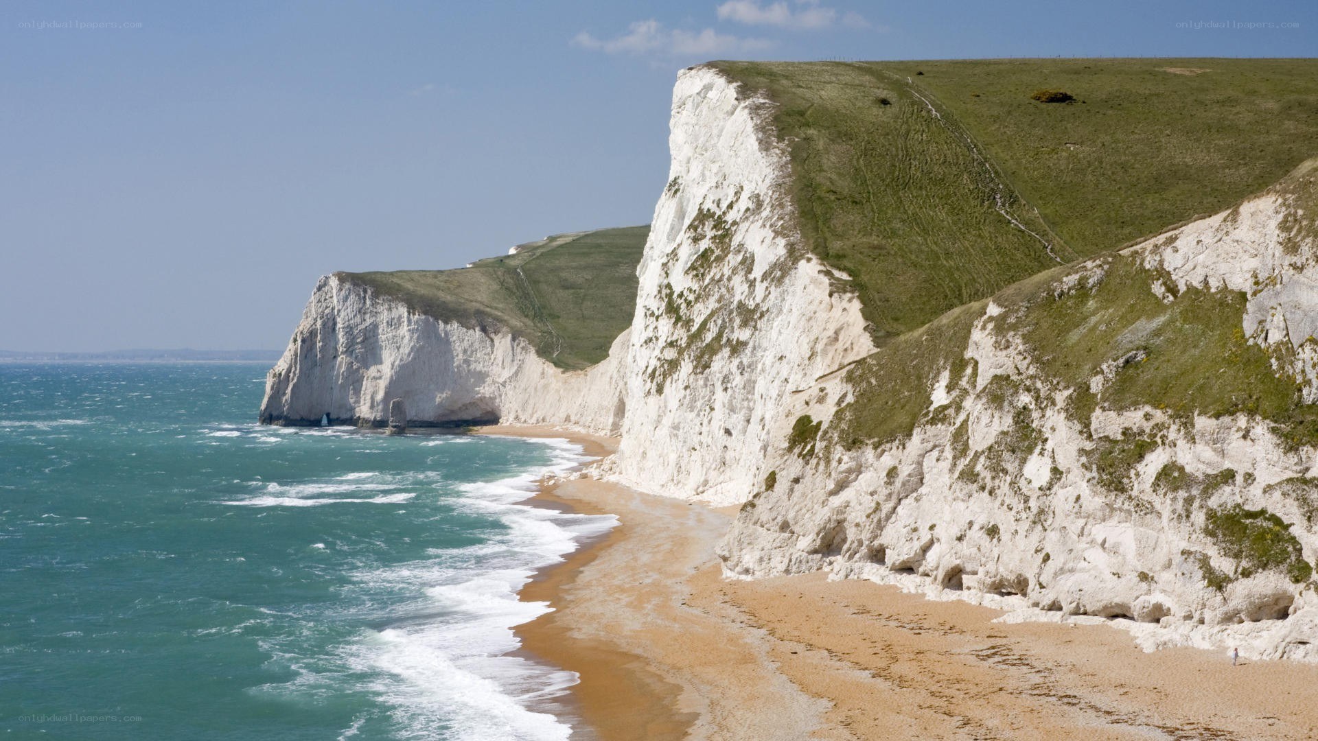 White cliffs by the sea