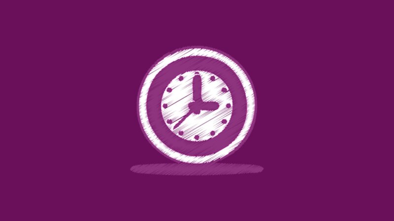 White Clock Icon