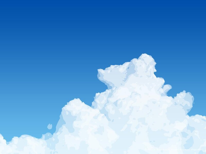 white cloud against blue sky