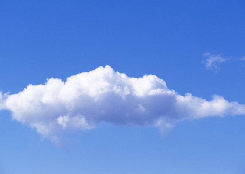 white cloud in blue sky