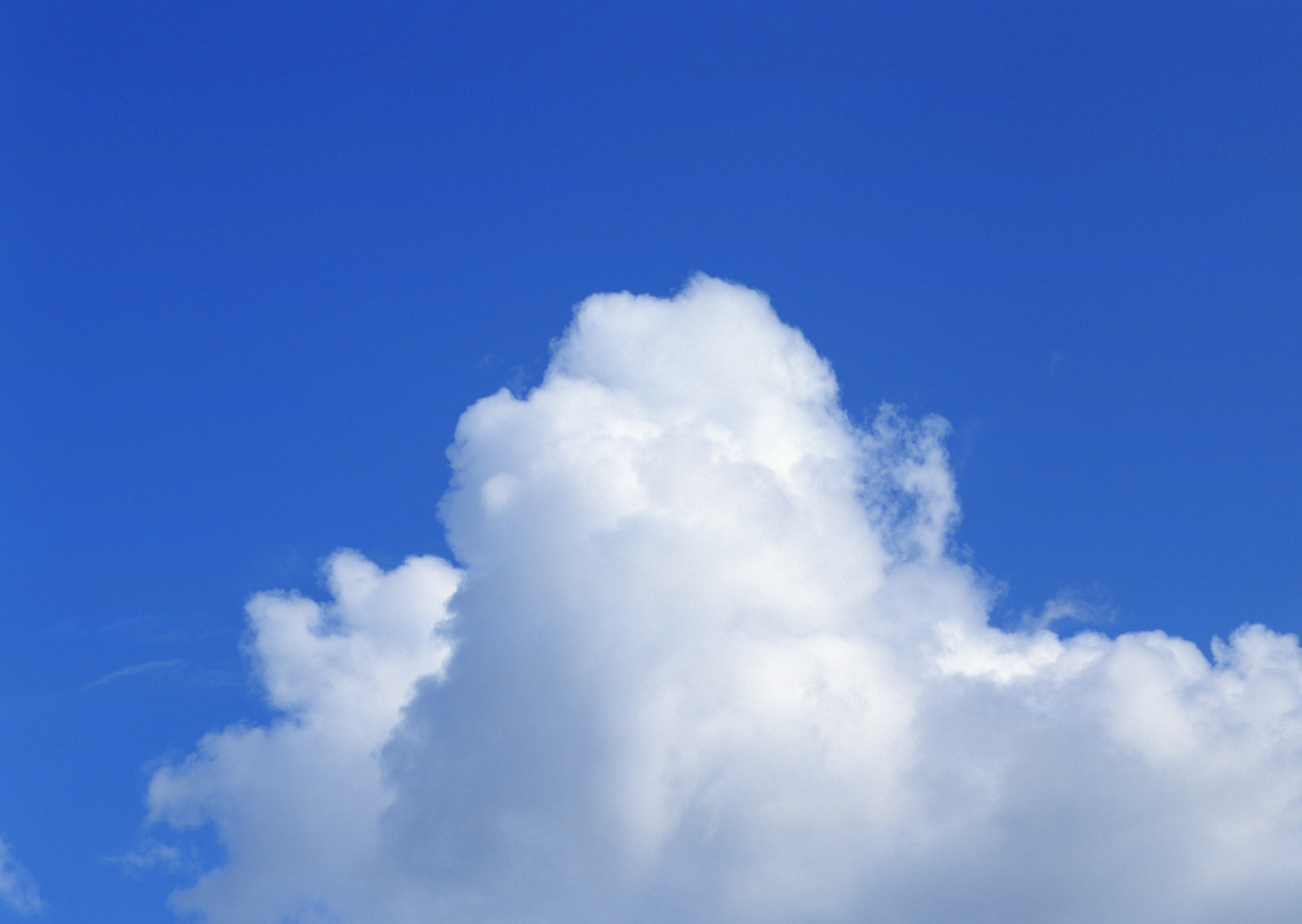 white cloud in blue sky