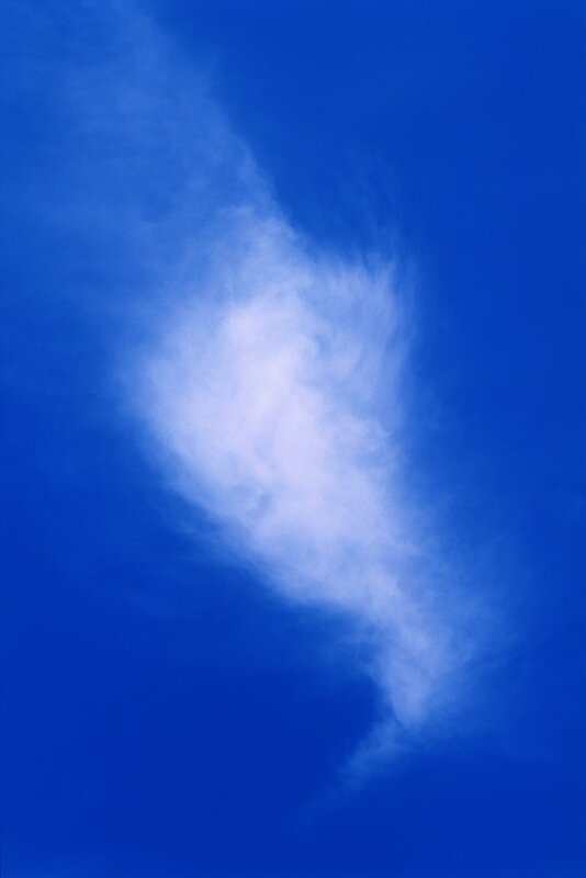 white cloud in blue sky