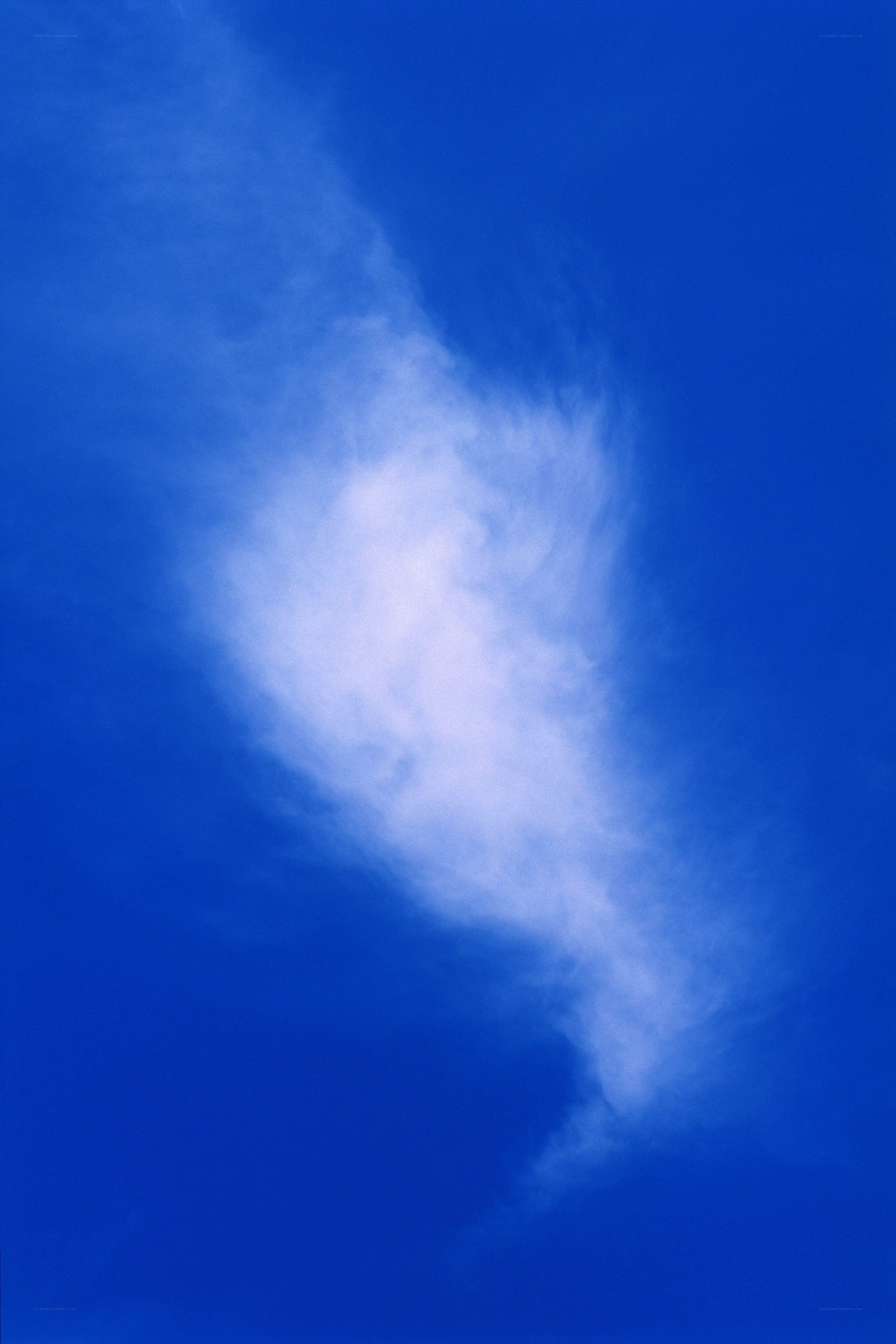 white cloud in blue sky
