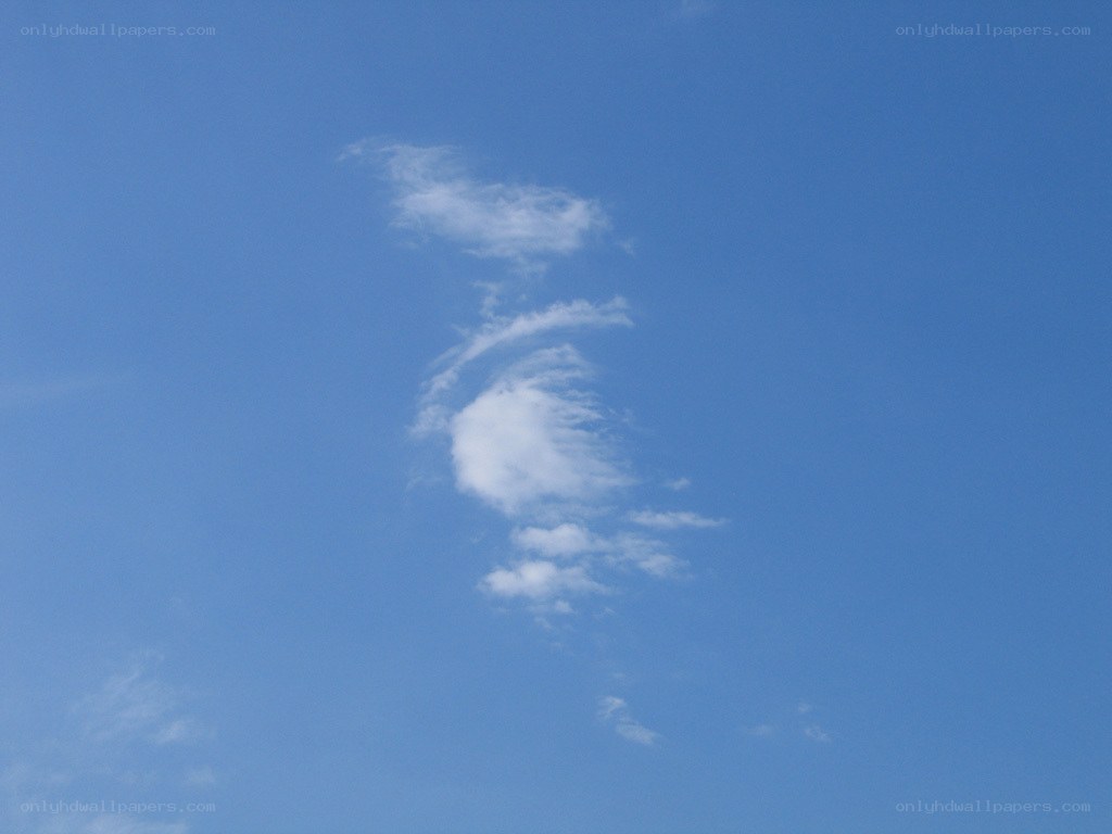 white cloud in blue sky