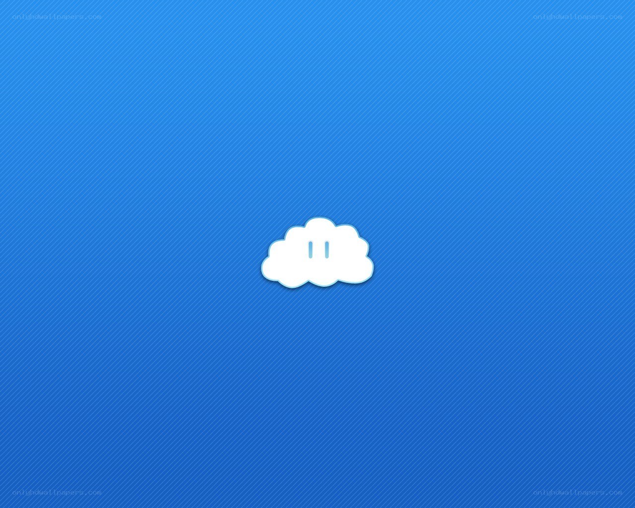 white cloud on blue background