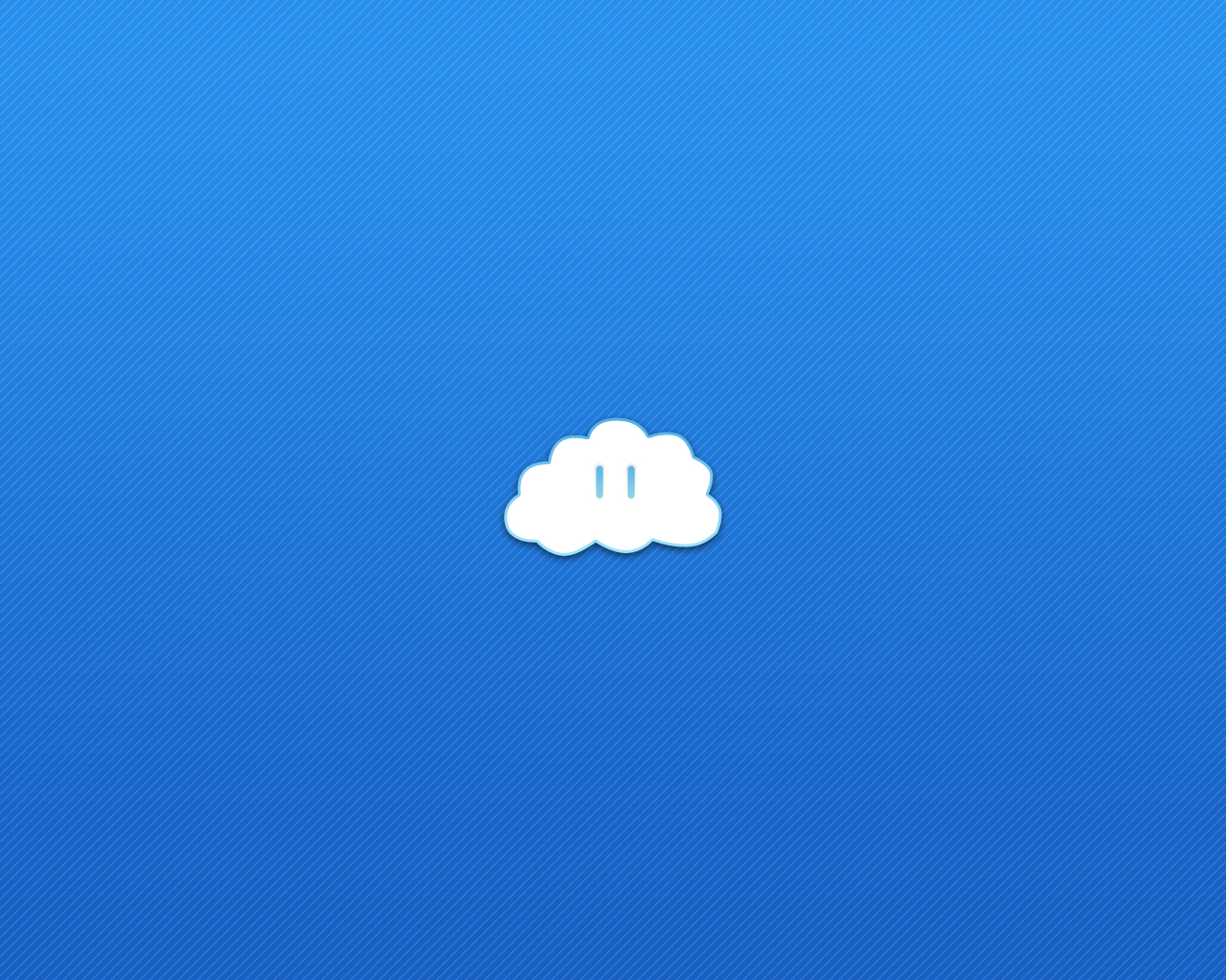 white cloud on blue background