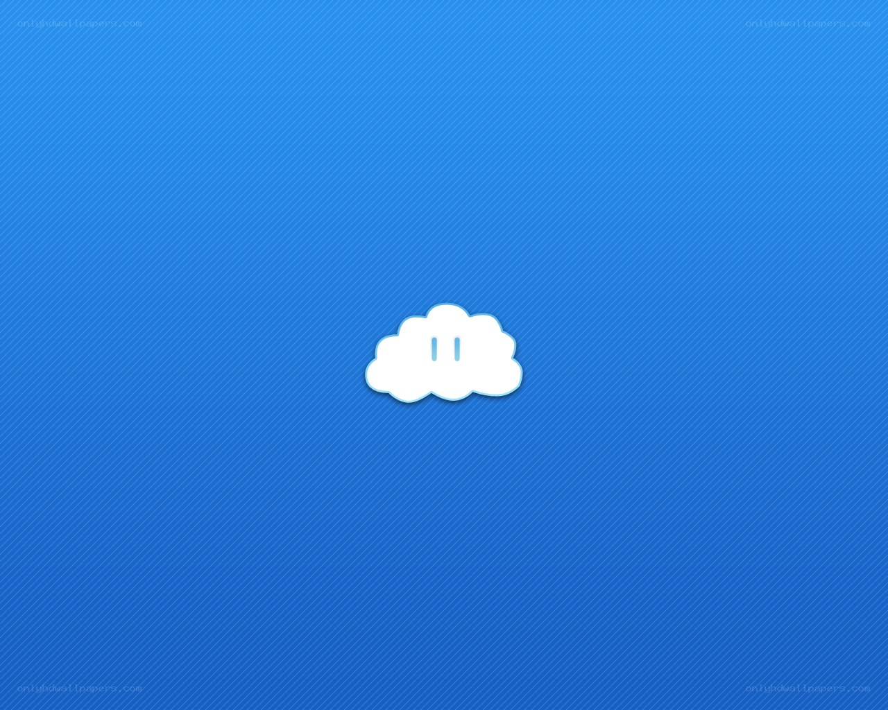 white cloud on blue background