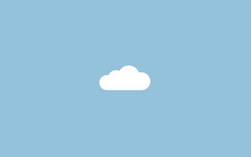 white cloud on blue sky