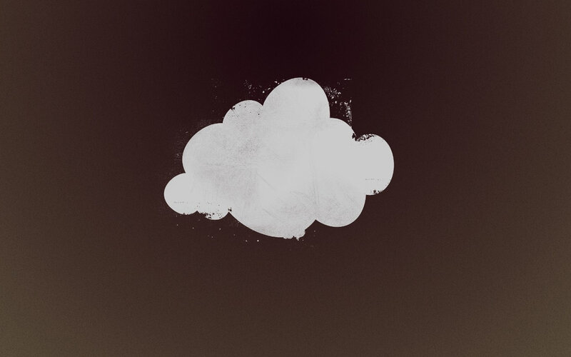 white cloud on brown background