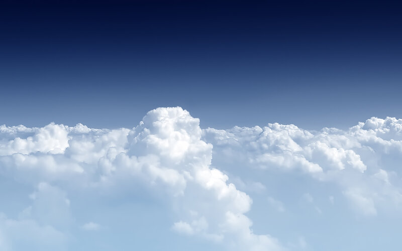 White Clouds Above Sky