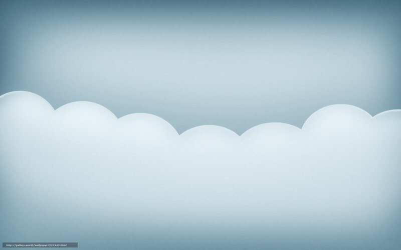 White Clouds Against Blue Sky — Serene, Minimalist
