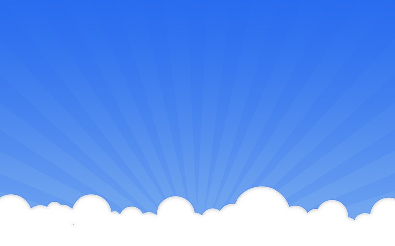 White Clouds Against Blue Sky — Serene