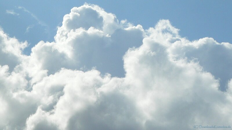 white clouds in blue sky