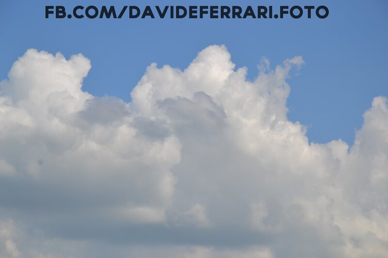 white clouds in blue sky