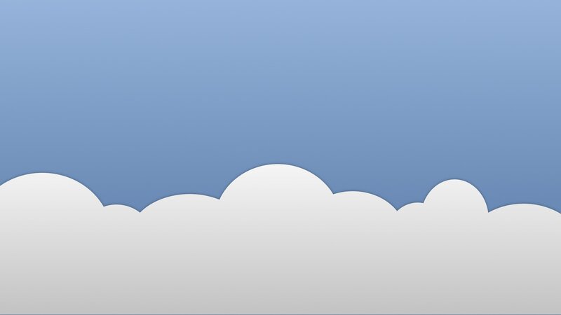 White Clouds in Blue Sky — Calm, Morning, Minimalist