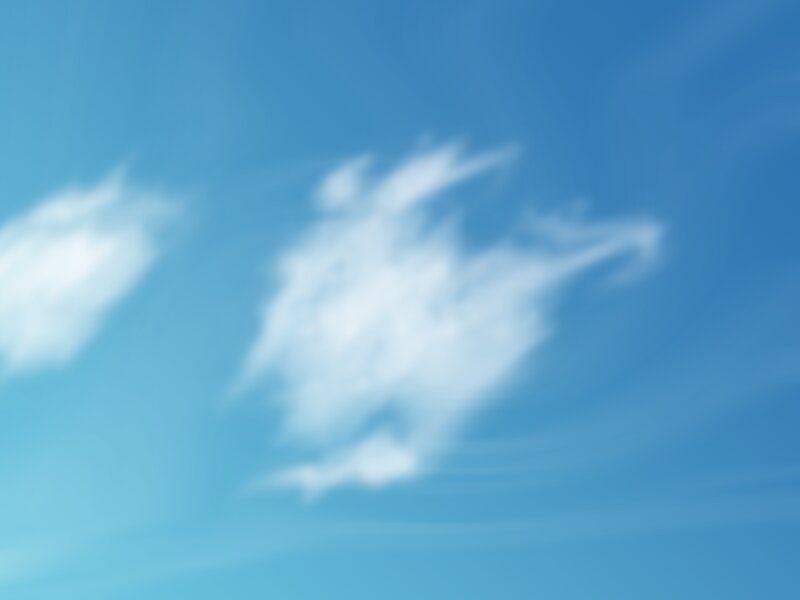 White Clouds in Blue Sky — Calm, Photograph