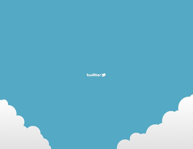 White Clouds in Blue Sky — Calm, Vector Art