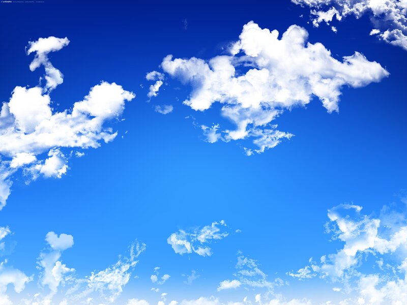 White Clouds in Blue Sky — Polaris
