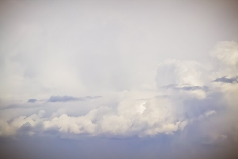 White Clouds in Sky — Calm, Photograph