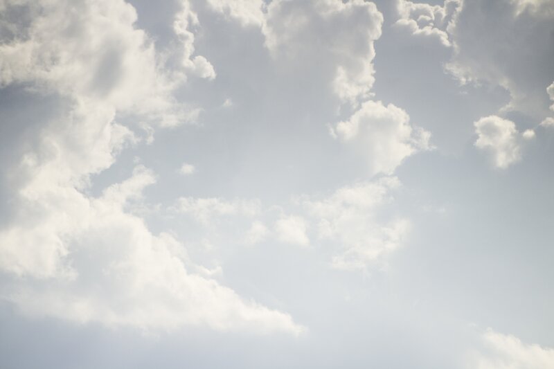 White Clouds in Sky — Calm