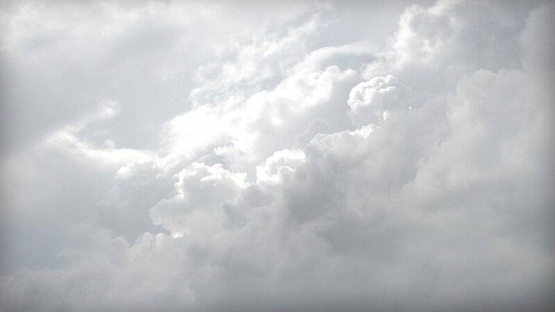 White Clouds in Sky — Gray