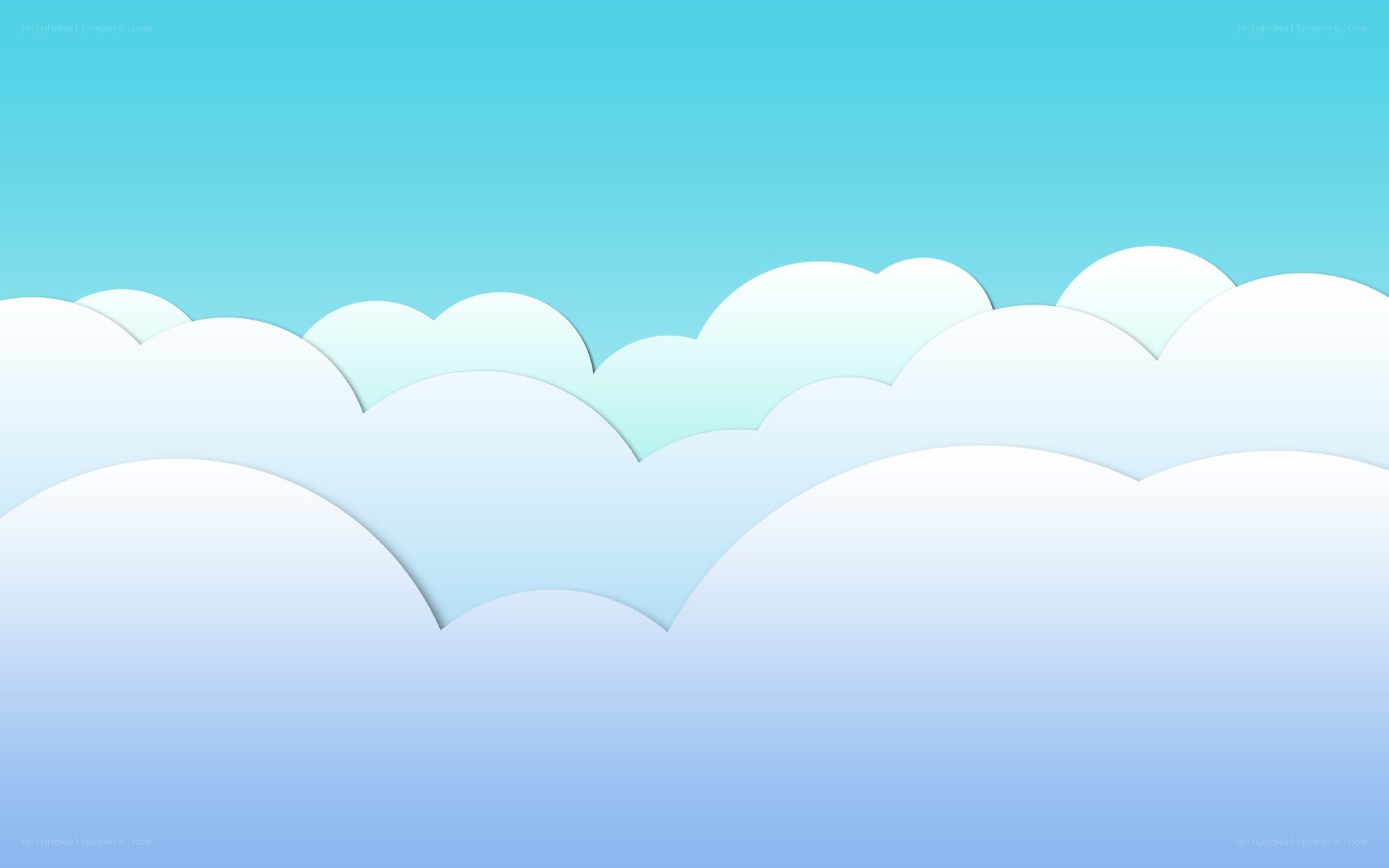 white clouds on blue sky