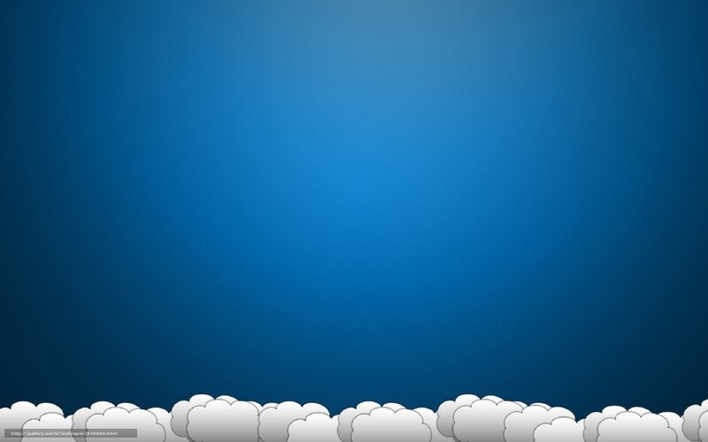 White Clouds on Blue Sky — Calm