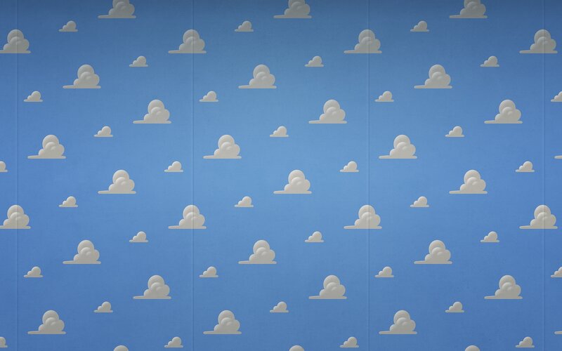 White Clouds on Blue Sky — Serene