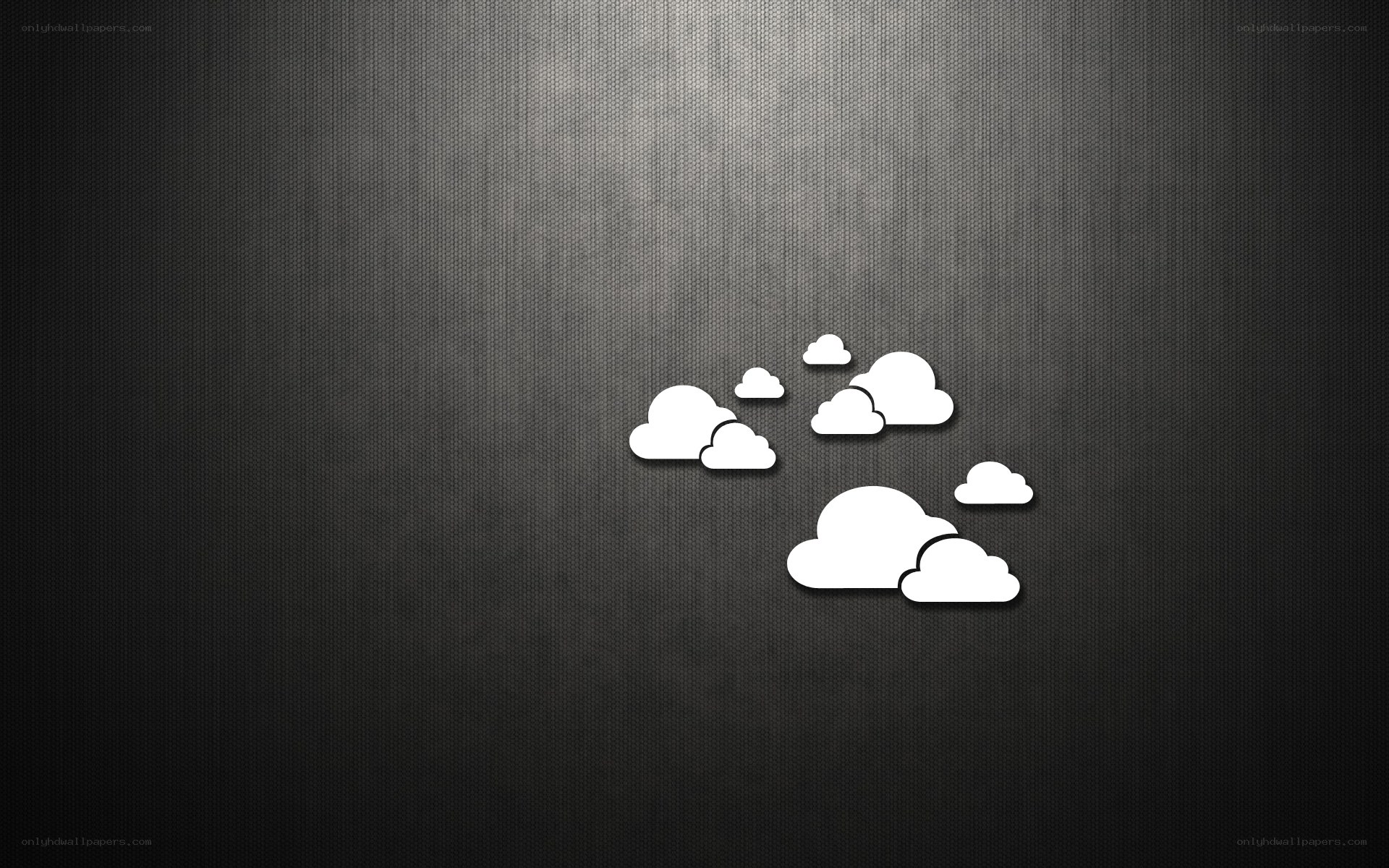 white clouds on dark background