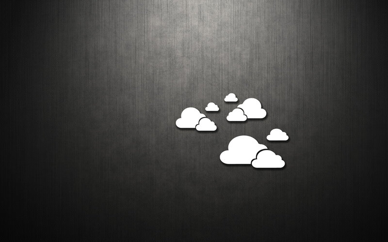 White Clouds on Dark Background — Calm
