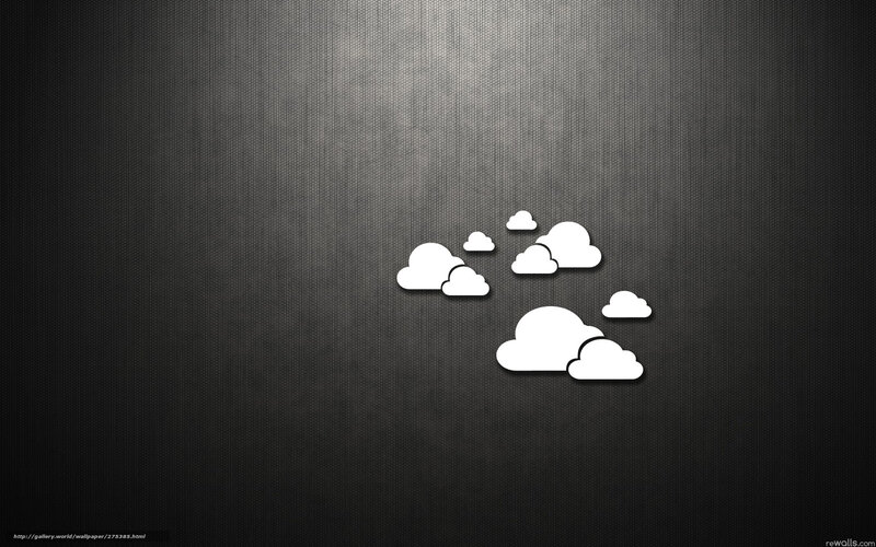 white clouds on dark background