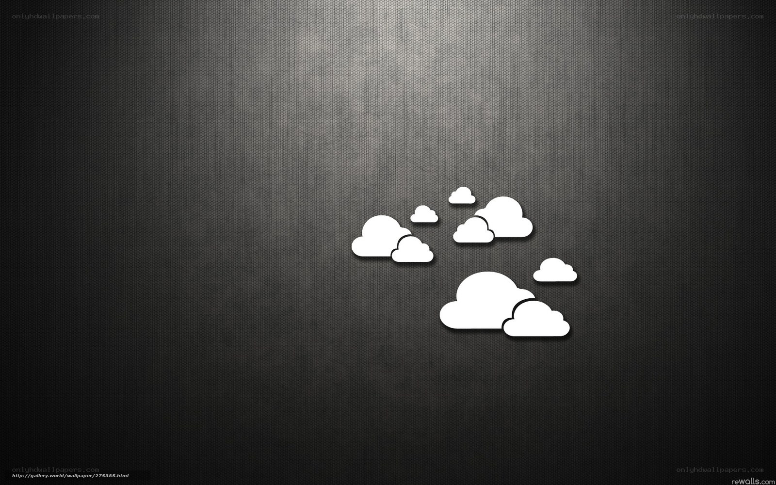 white clouds on dark background