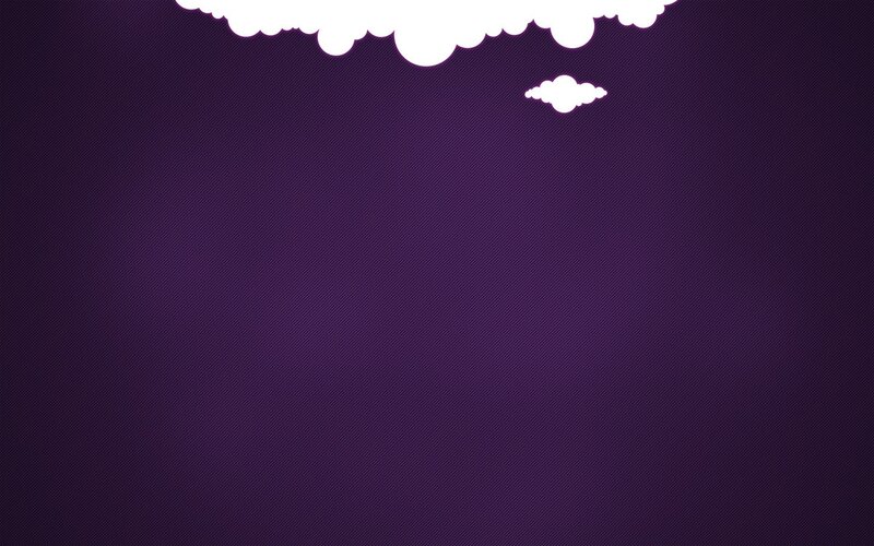 White Clouds on Purple