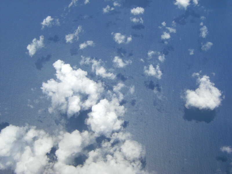 White Clouds over Ocean
