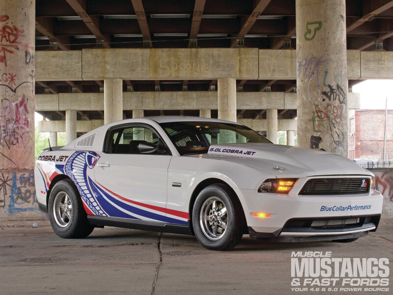 White Cobra Jet Mustang
