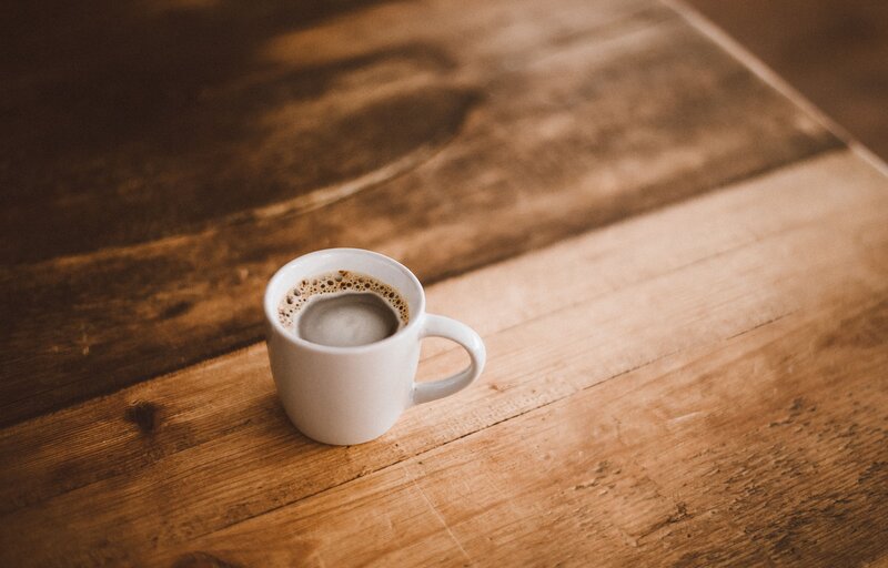 White Coffee Cup — Brown, Calm, Morning